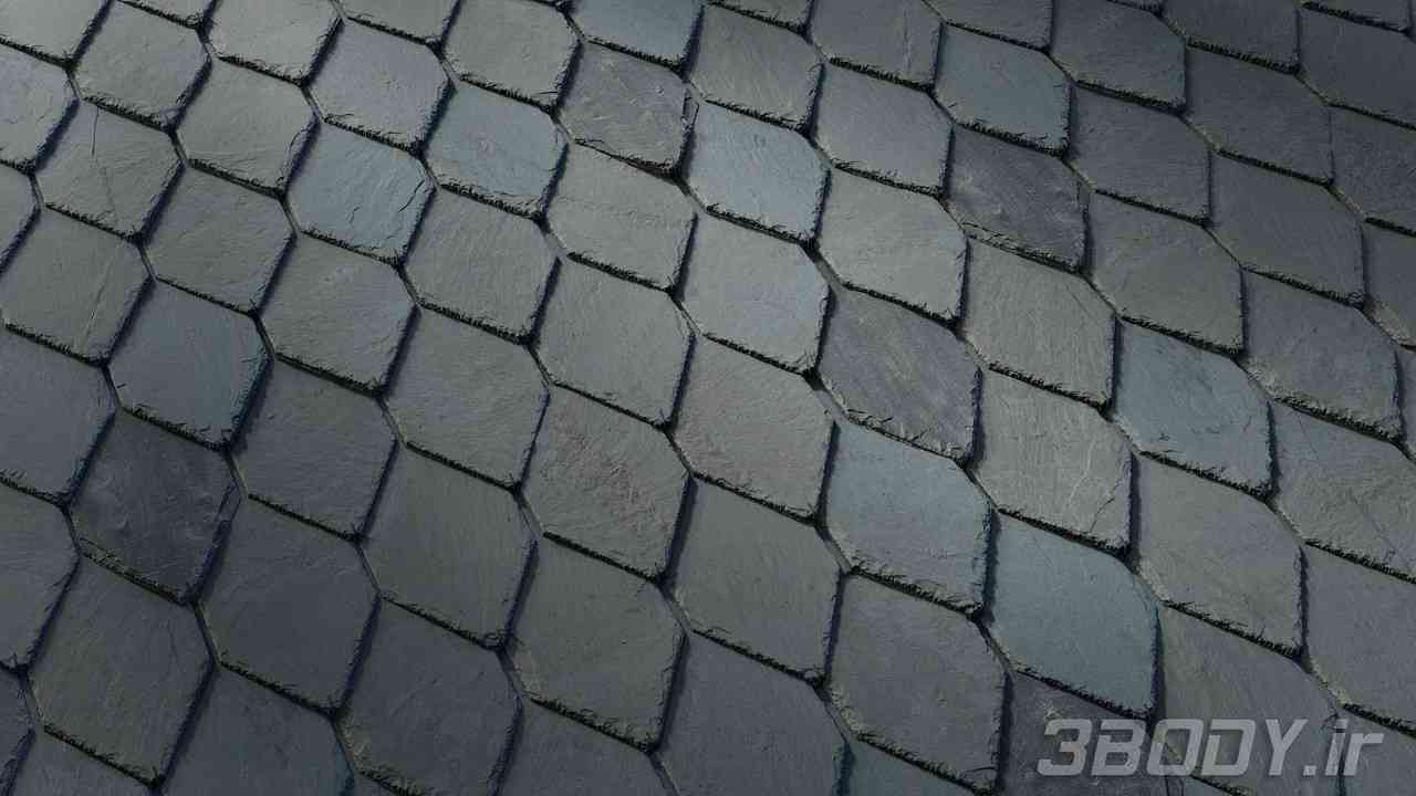 متریال سنگ کف stone tile    طوسی عکس 1